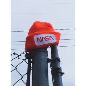 Orange NASA Beanie